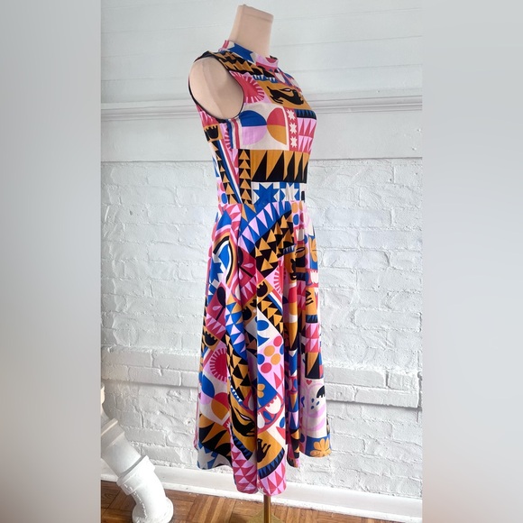 Nooworks Dahlia Dress Congdon Sleeveless High Neck Midi Dopamine Dressing Small - Picture 5 of 11